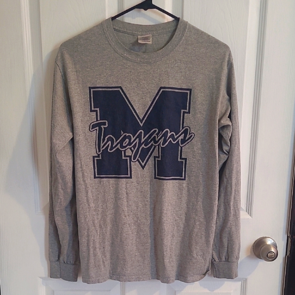 Trojans Grey Long Sleeve T